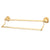 Bathroom Accessory Polished Brass 24" Double Towel Bar Dual Towel Rack BA3963PB