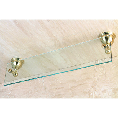 Kingston Tempered Bathroom Glass Shelves Polished Brass Glass Shelf BA3969PB