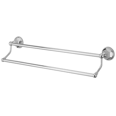 Bathroom Accessories Chrome 24" Double Towel Bar Dual Towel Rack BA4813C