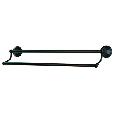 Bathroom Accessories Oil Rubbed Bronze 24" Double Dual Towel Bar Rack BA4813ORB