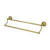 Bathroom Accessory Polished Brass 24" Double Towel Bar Dual Towel Rack BA4813PB