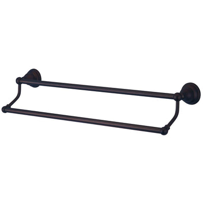 Bathroom Accessories Oil Rubbed Bronze 24" Double Dual Towel Bar Rack BA5563ORB