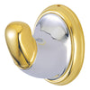 Kingston Chrome/Polished Brass Magellan ii wall mount robe hook BA627CPB