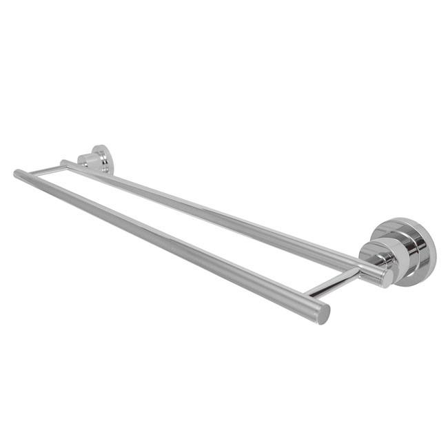 Kingston Brass Concord Bathroom Accessories Chrome 24" Double Towel Bar BA8213C