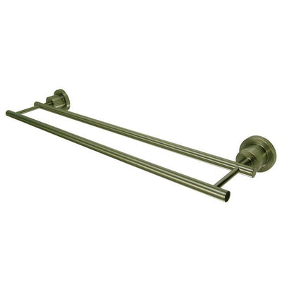 Kingston Brass Concord Satin Nickel 24" Dual Double Towel Bar BA8213SN