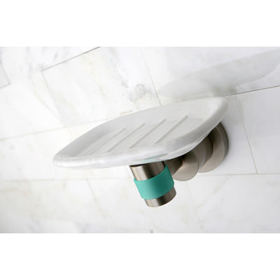 Kingston Brass Green Eden Satin Nickel Bathroom Accessory: Soap Dish BA8215SNDGL