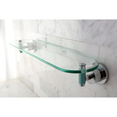 Kingston Brass Green Eden Chrome Bathroom Accessory: 20" Glass Shelf BA8219CDGL