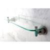 Kingston Green Eden Satin Nickel Bathroom Accessory: 20" Glass Shelf BA8219SNDGL