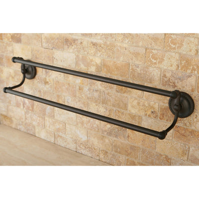 Bathroom Accessories Oil Rubbed Bronze 24" Double Dual Towel Bar Rack BA913ORB