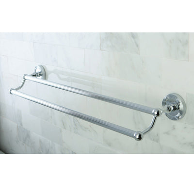 Kingston Brass Chrome Georgian 24" dual double towel bar rack BA9313C