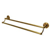 Kingston Brass Polished Brass Georgian 24" dual double towel bar rack BA9313PB