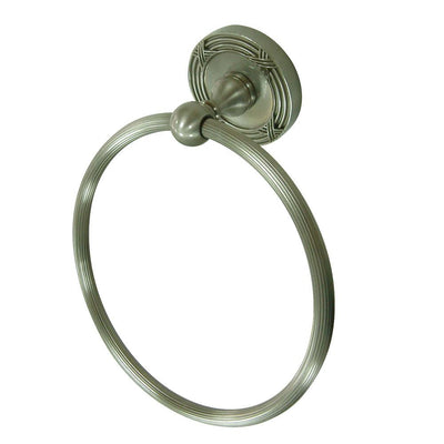 Kingston Brass Satin Nickel Georgian 6" hand towel ring rack BA9314SN