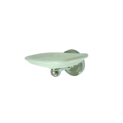 Kingston Brass Chrome Georgian ceramic wall mounted soap dish BA9315C