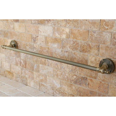 Kingston Brass Antique Brass Templeton 24" Single Towel Bar Rack BA9911AB