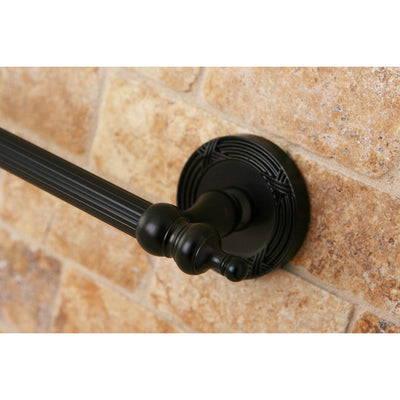 Kingston Brass Oil Rubbed Bronze Templeton 24" Single Towel Bar Rack BA9911ORB