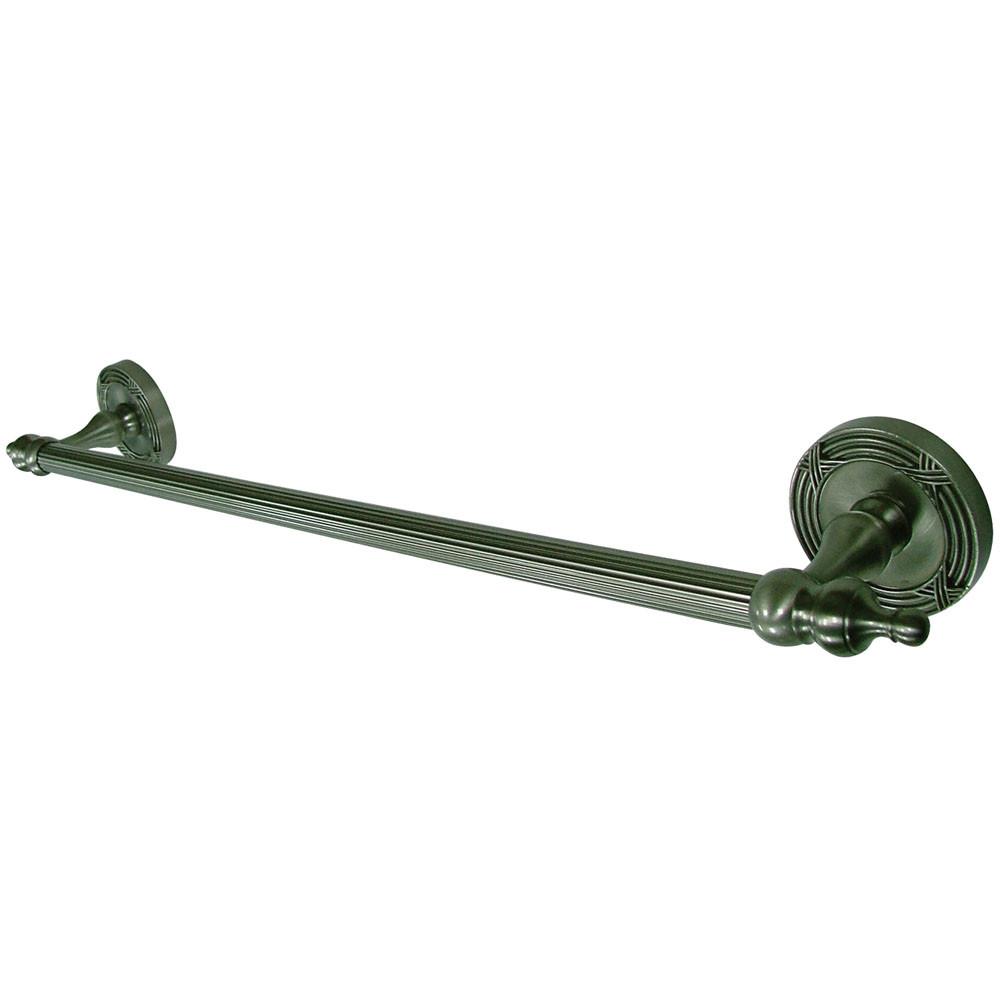 Kingston Brass Satin Nickel Templeton 24" Single Towel Bar Rack BA9911SN