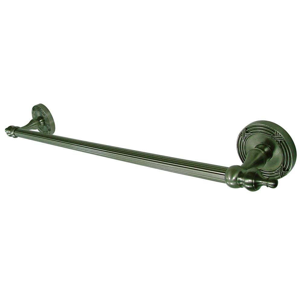 Kingston Brass Satin Nickel Templeton 18" Single Towel Bar Rack BA9912SN