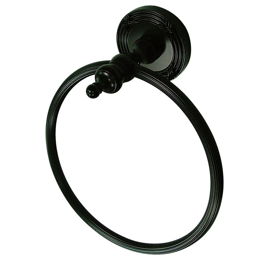 Kingston Brass Oil Rubbed Bronze Templeton Hand Towel Ring Rack BA9914ORB