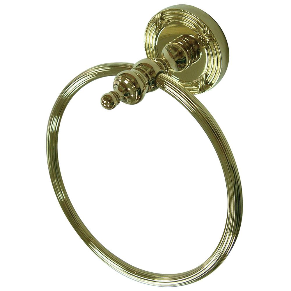 Kingston Brass Polished Brass Templeton Hand Towel Ring Rack BA9914PB