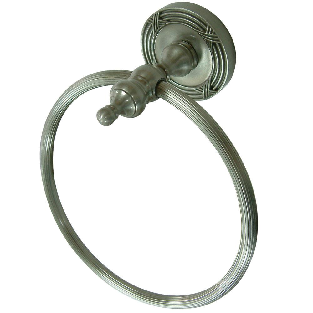 Kingston Brass Satin Nickel Templeton Hand Towel Ring Rack BA9914SN