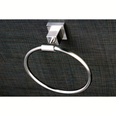 Kingston Brass Claremont Satin Nickel 6" Hand Towel Ring BAH8644SN