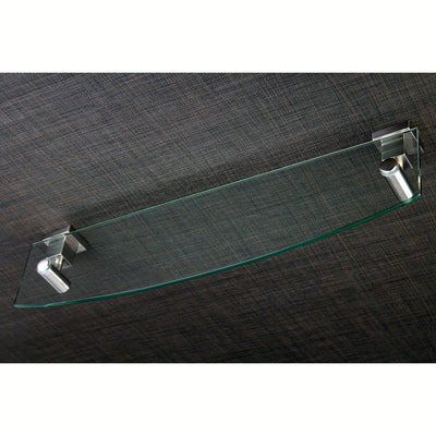 Kingston Brass Claremont Satin Nickel Glass Shelf BAH8649SN