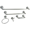 Naples Collection 5-Piece Towel Bar Bath Hardware Set Polished Chrome