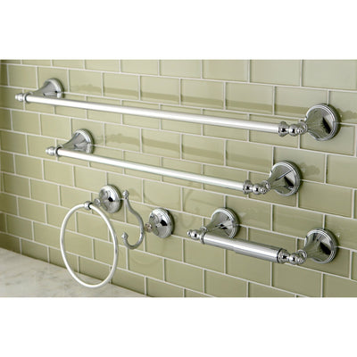 Naples Collection 5-Piece Towel Bar Bath Hardware Set Polished Chrome