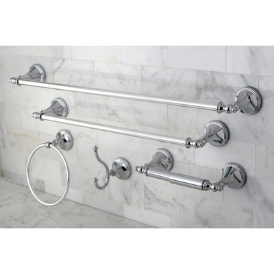 Naples Collection 5-Piece Towel Bar Bath Hardware Set Polished Chrome