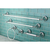 Naples Collection 5-Piece Towel Bar Bath Hardware Set Polished Chrome