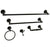 Naples Collection 5-Piece Towel Bar Bath Hardware Set Oil Rubbed Bronze