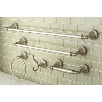 Naples Collection 5-Piece Towel Bar Bath Hardware Set Satin Nickel