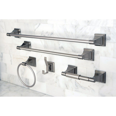 Kingston Monarch Collection 5-Piece Towel Bar Bath Hardware Set Satin Nickel