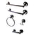 Accessories sets Oil Rubbed Bronze Complete Bathroom accessory set BAK9311ORB