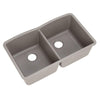 Blanco Diamond Undermount Composite 32x19.25x9.5 0-Hole Double Bowl Kitchen Sink in Metallic Gray 294005