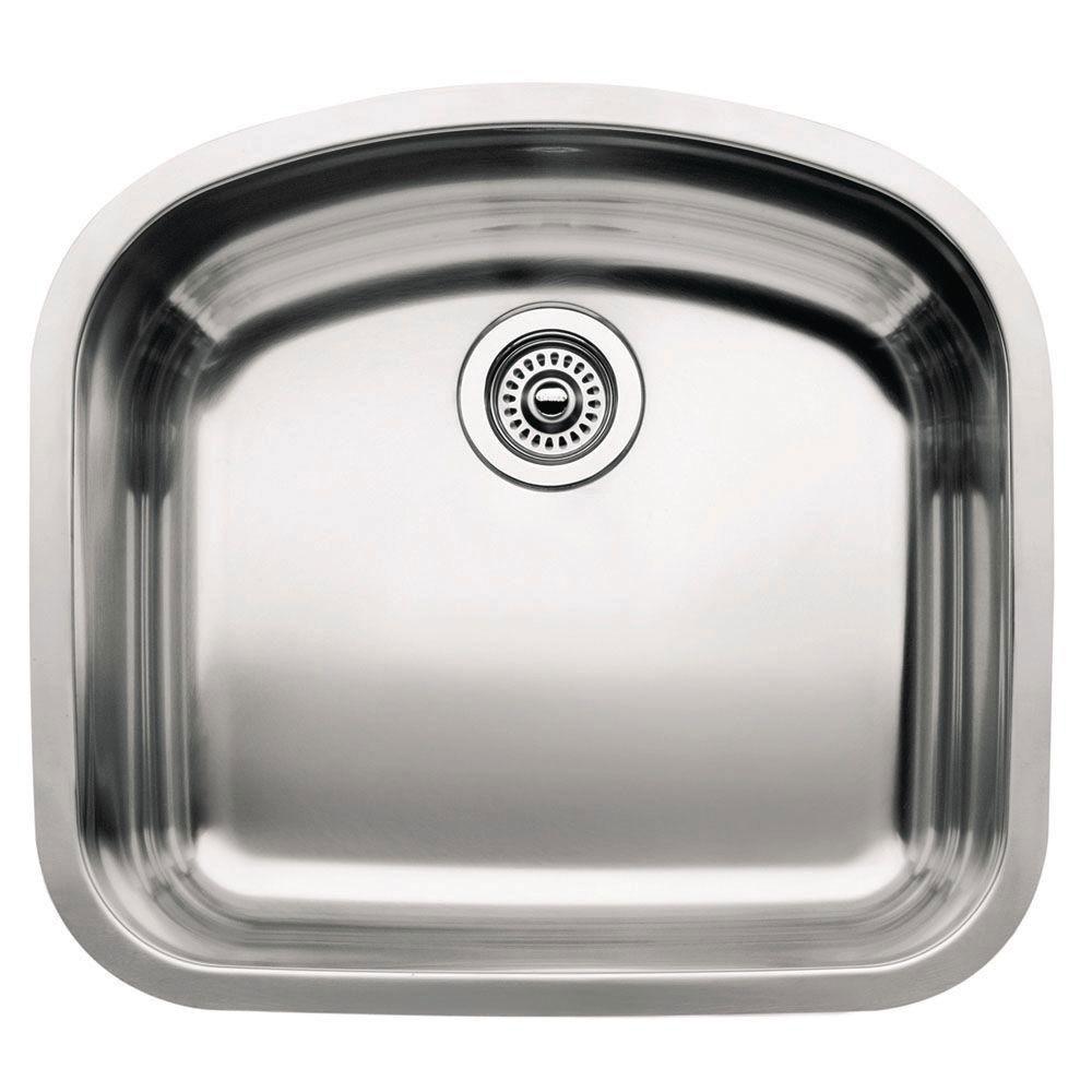 Blanco Wave Plus Undermount Stainless Steel 20.5 inch 8-inch depth 0-Hole Single Bowl Kitchen Sink 439545