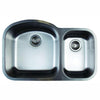 Blanco Stellar Undermount Stainless Steel 31.75 inch x 20.5 inch x 9 inch 0-Hole 1.6 Double Bowl Kitchen Sink 464480