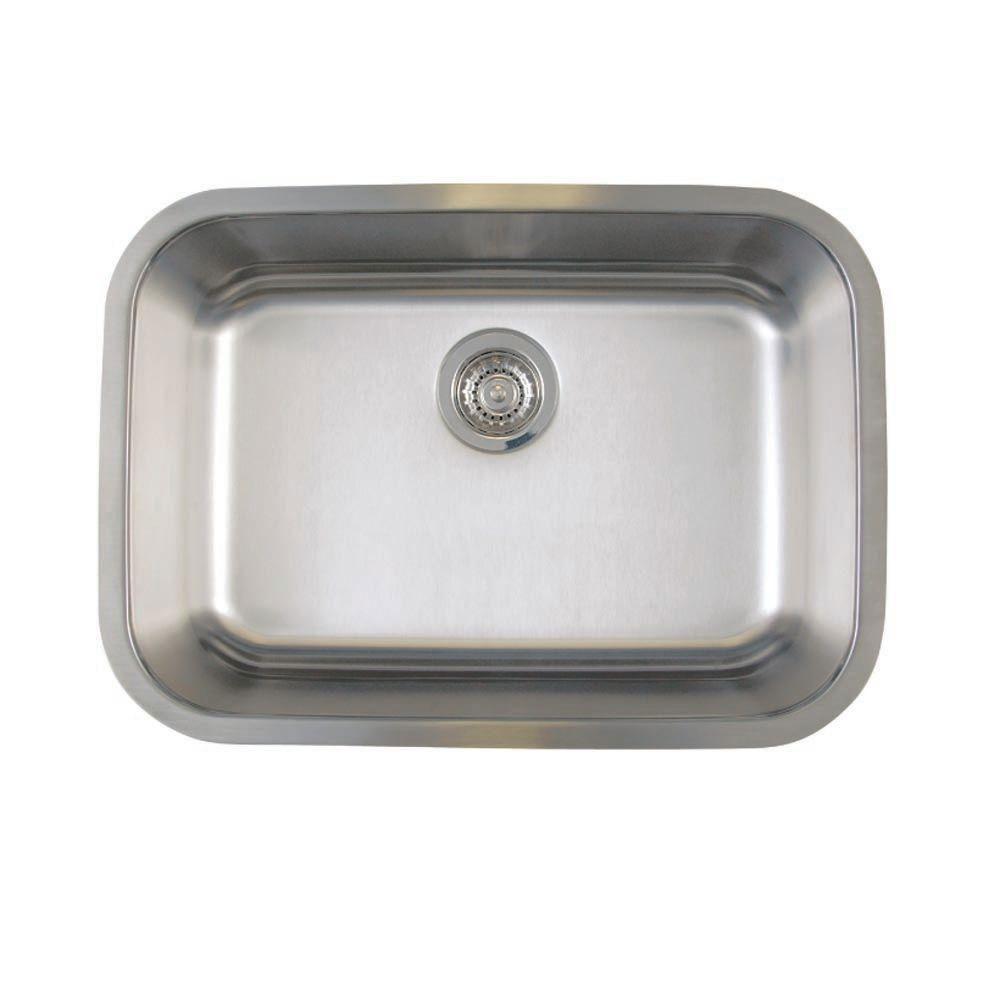 Blanco BL441025 Stellar Medium Single Bowl Undermount Sink, Refined Brushed 464485