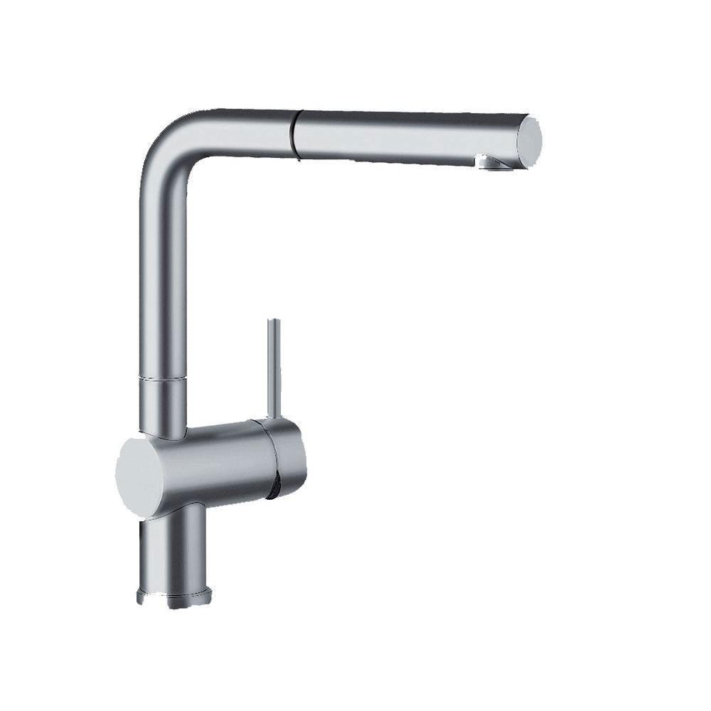 Blanco Linus Single-Handle Kitchen Faucet in Satin Nickel 509552