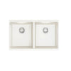 Blanco Precis Undermount Composite 29.75x18.2x8 0-Hole Equal Double Kitchen Sink in White 524331