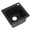 Blanco Diamond Dual Mount Granite 15 inch 1-Hole Single Bowl Bar Sink in Anthracite 783129