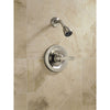 Delta Foundations Stainless Steel Finish Shower Only Faucet with Valve D666V