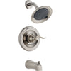 Delta Windemere Stainless Steel Finish Tub and Shower Combo Faucet Trim 517760