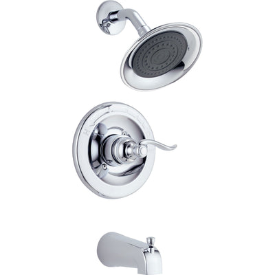 Delta Windemere Chrome Tub and Shower Combination Faucet Includes Valve D294V