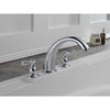 Delta Windemere Chrome Widespread Deck-Mount Roman Tub Faucet with Valve D891V