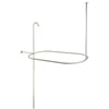 Kingston Brass Satin Nickel Shower Riser with Enclosure CC10408 42" x 24"