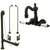 Oil Rubbed Bronze Wall Mount Clawfoot Tub Faucet Package w Drain Supplies Stops CC1073T5system