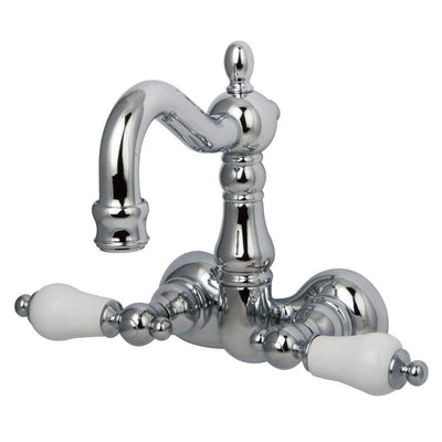 Kingston Brass Chrome Wall Mount Clawfoot Tub Faucet CC1076T1