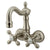 Kingston Brass Satin Nickel Wall Mount Clawfoot Tub Faucet CC1077T8