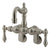 Kingston Brass Satin Nickel Wall Mount Clawfoot Tub Faucet CC1081T8